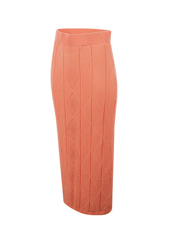 Персиковая кэжуал однотонная юбка Glamorous
