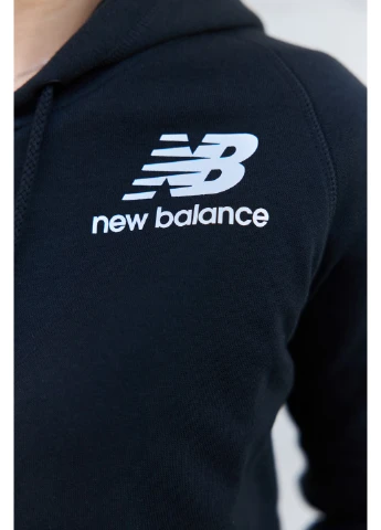 Черная демисезонная кофта essentials fz New Balance