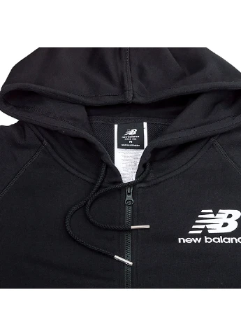 Черная демисезонная кофта essentials fz New Balance