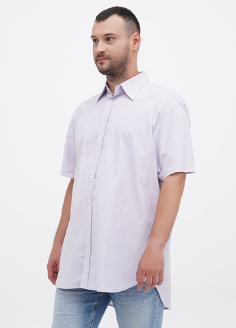 Светло-фиолетовая кэжуал рубашка однотонная Bison