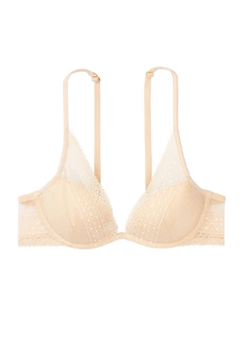 Бежевий демісезонний комплект (бюстгальтер, труси) Victoria's Secret