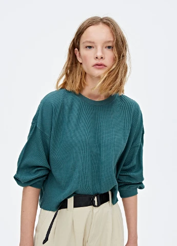 Зеленый демисезонный джемпер джемпер Pull & Bear