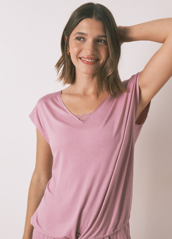 Рожево-лілова всесезон піжама (футболка, капрі) футболка + капрі Women'secret