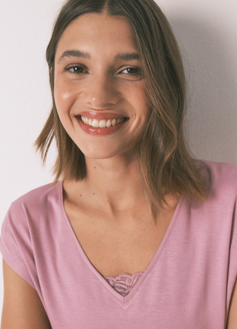 Рожево-лілова всесезон піжама (футболка, капрі) футболка + капрі Women'secret