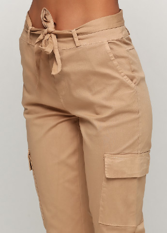 Бежевые кэжуал летние зауженные брюки New Collection