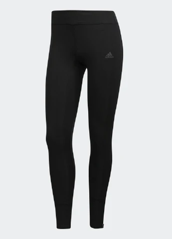 Черные демисезонные леггинсы adidas