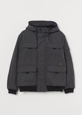 Темно-серая зимняя куртка H&M