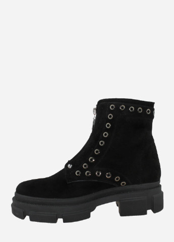 Зимние ботинки re2486-260-11 черный El passo из натуральной замши