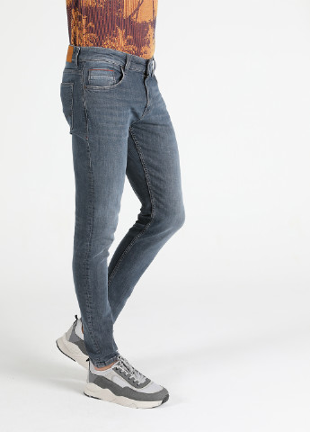 Серые демисезонные зауженные джинсы 041 DANNY Colin's