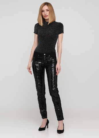 Джинси H&M скінні, завужені однотонні чорні джинсові бавовна