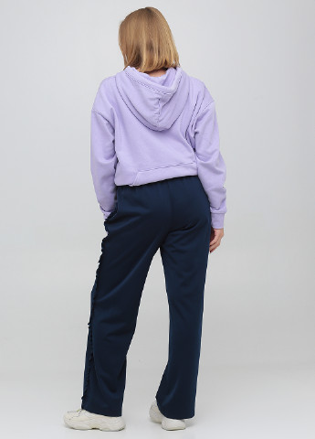 Темно-синие кэжуал демисезонные прямые брюки Monki