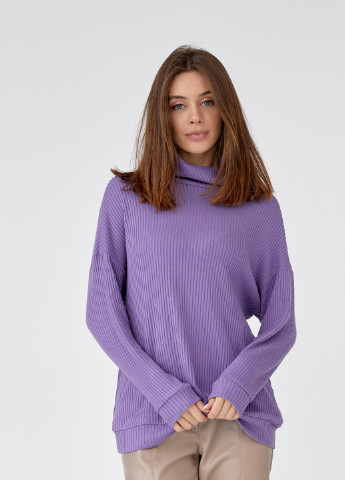 Сиреневый демисезонный свитер SL-ARTMON