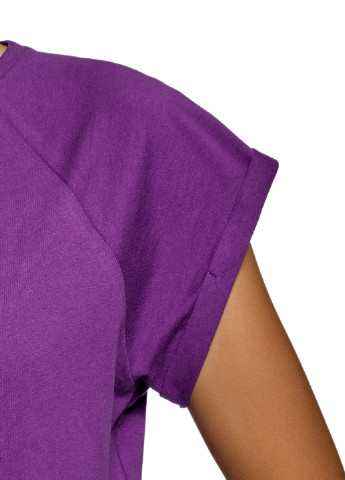 Фиолетовая летняя футболка Oodji