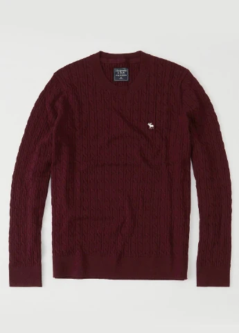 Бордовий демісезонний джемпер джемпер Abercrombie & Fitch