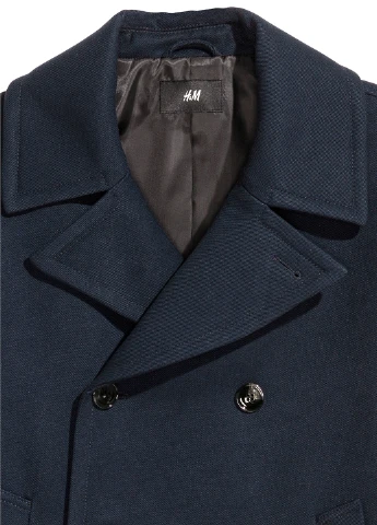 Синє демісезонне Пальто піджак H&M