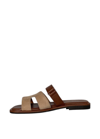 Коричневые шлепанцы Sorte Lady