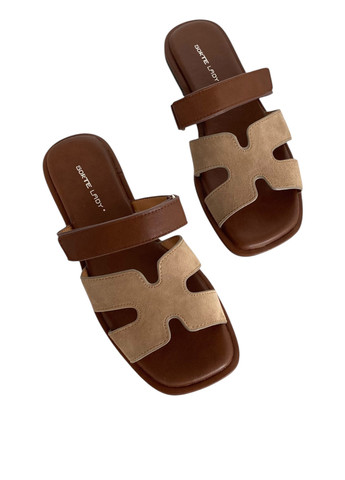 Коричневые шлепанцы Sorte Lady