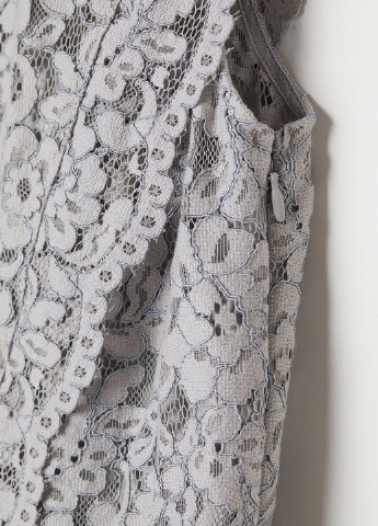 Світло-сіра вечірня плаття в стилі армпір H&M однотонна