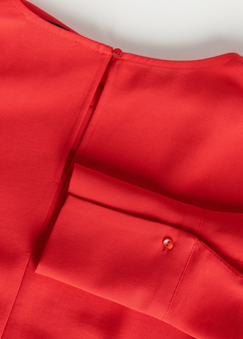 Яскраво-червона коктейльна, кежуал сукня кльош Reserved однотонна