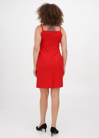 Красное кэжуал платье Laura Bettini однотонное