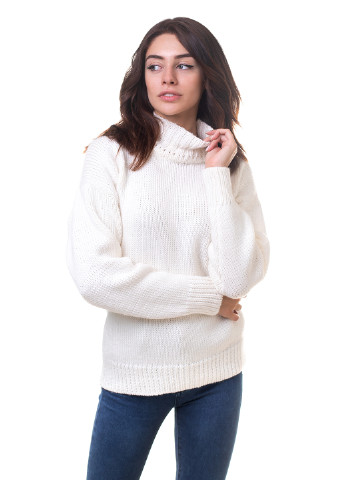Молочный зимний свитер Viviami