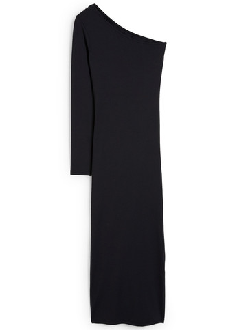 Чорна кежуал сукня силуетна C&A однотонна