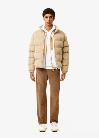 Коричневые кэжуал демисезонные прямые брюки Lacoste