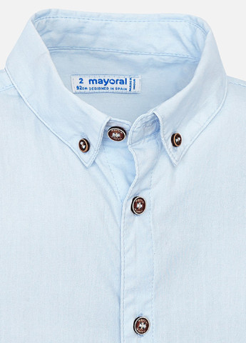 Светло-голубой кэжуал рубашка с рисунком Mayoral