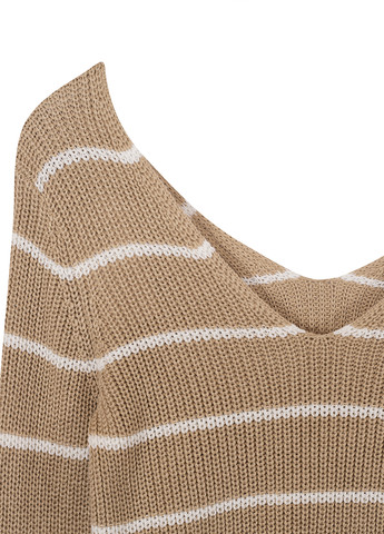 Бежевый демисезонный пуловер пуловер Vila