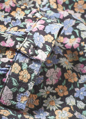 Голубое кэжуал платье C&A с цветочным принтом