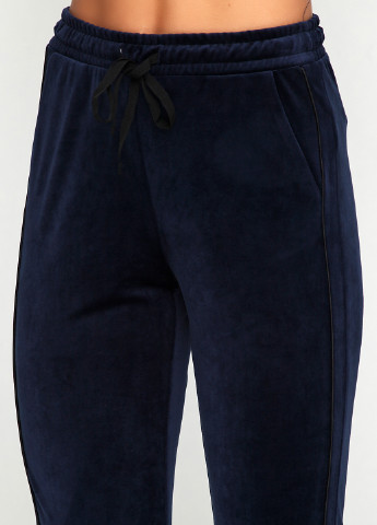 Темно-синие кэжуал демисезонные брюки Valtusi