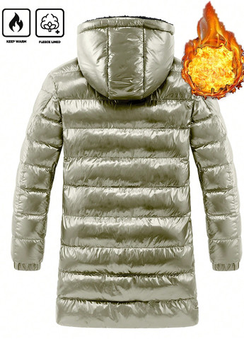 Серебристая демисезонная куртка SHEIN