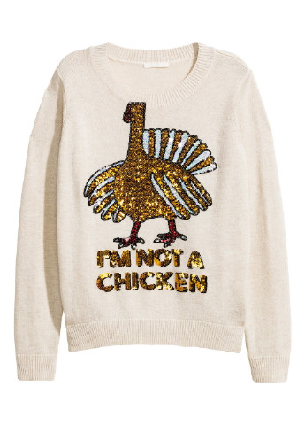 Білий демісезонний джемпер H&M