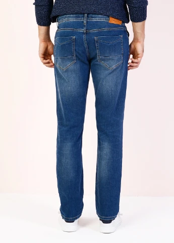 Синие демисезонные джинсы Colin's