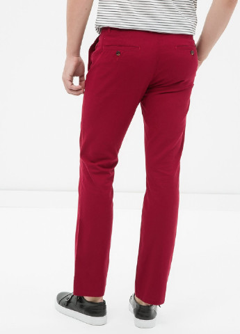 Темно-красные кэжуал демисезонные зауженные брюки KOTON