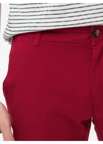 Темно-красные кэжуал демисезонные зауженные брюки KOTON