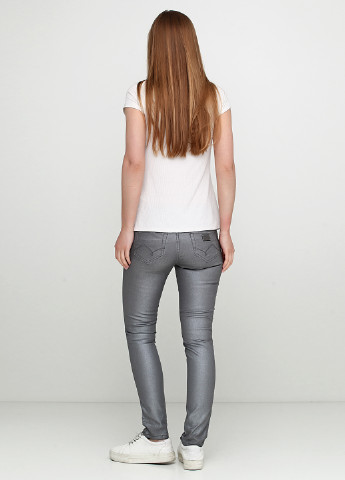 Серые джинсовые демисезонные зауженные брюки Silvian Heach