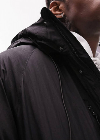 Чорна зимня куртка зимова Topman 102653571 BLK