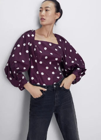 Фиолетовая блуза Zara