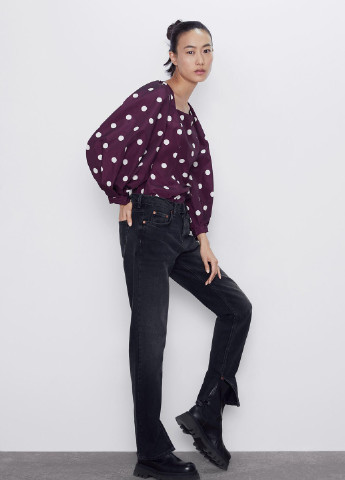 Фиолетовая блуза Zara