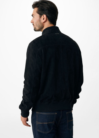 Черная демисезонная куртка замшевая Mexx