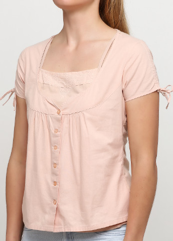 Светло-розовая летняя блуза Redoute