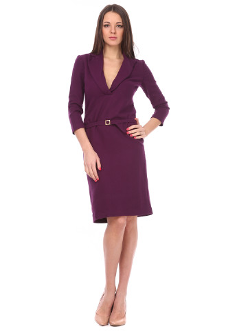 Фиолетовое кэжуал платье с длинным рукавом Bon-Ion Design Studio