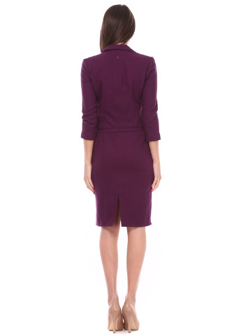 Фиолетовое кэжуал платье с длинным рукавом Bon-Ion Design Studio