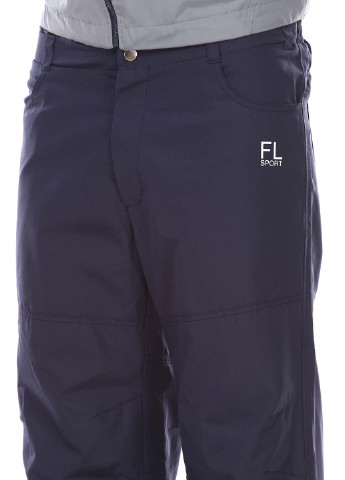 Синие спортивные демисезонные прямые брюки Flash