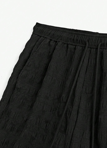 Чорний літній костюм (сорочка, шорти) з шортами SHEIN