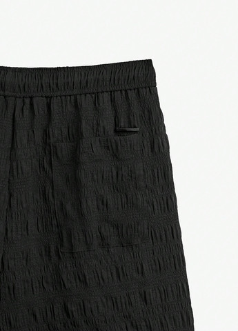 Чорний літній костюм (сорочка, шорти) з шортами SHEIN