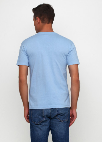 Голубая летняя футболка Alstyle