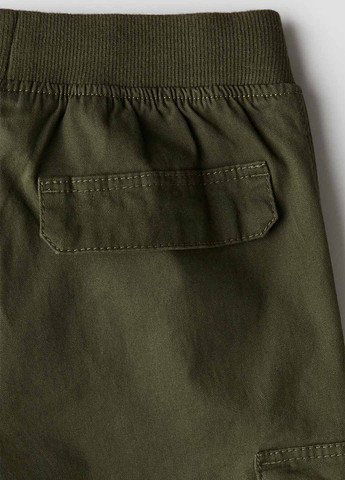 Хаки кэжуал демисезонные брюки карго H&M