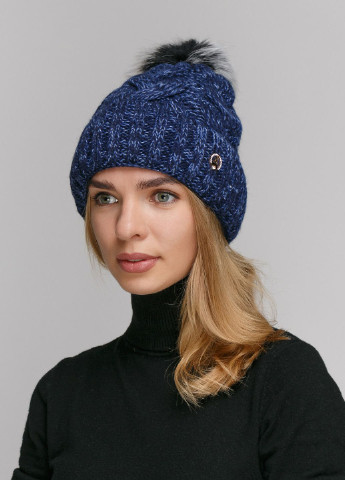 Зимняя теплая женская шапка на флисовой подкладке 550796 Merlini (249643107)